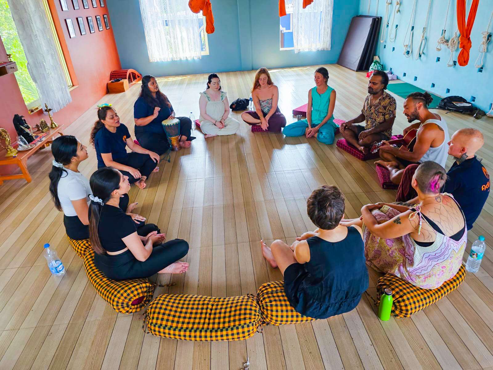 Aerial Yoga with Adiyogam School Goa